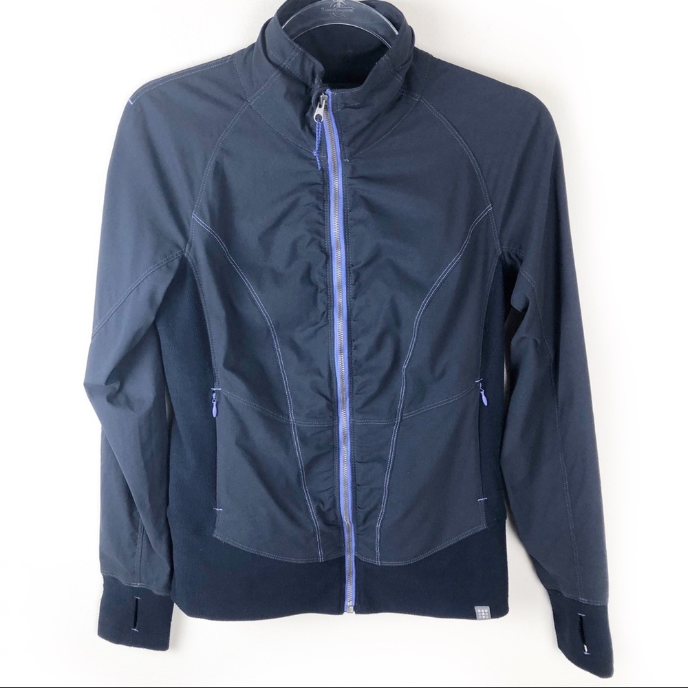Title Nine Women's Black Jacket with Blue Trim